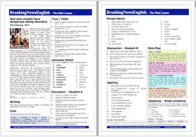 A 2-Page Mini-Lesson - Size Zero