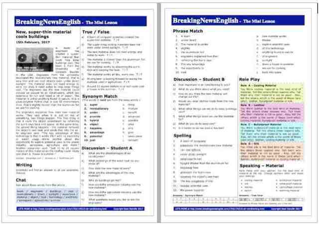 A 2-Page Mini-Lesson - Air Conditioning