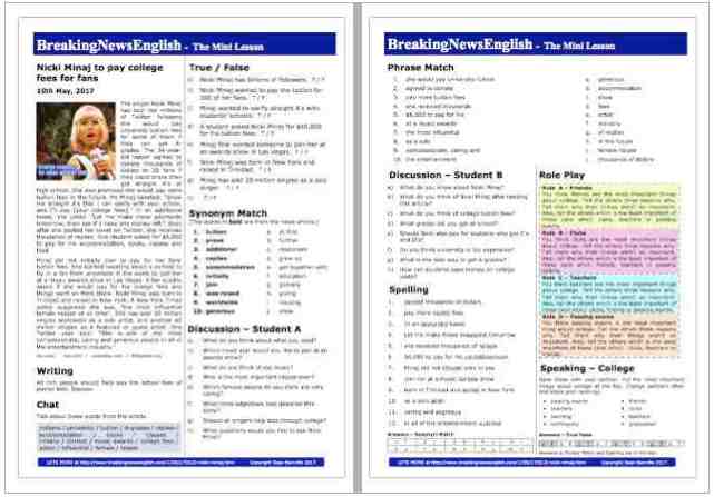 A 2-Page Mini-Lesson - Nicki Minaj