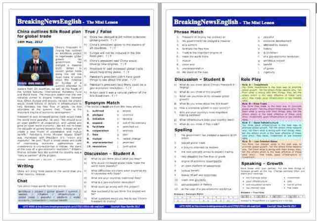 A 2-Page Mini-Lesson - Silk Road