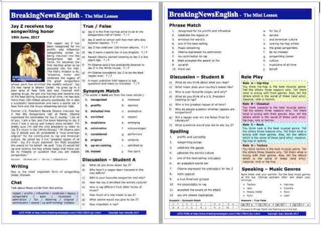 A 2-Page Mini-Lesson - Jay Z