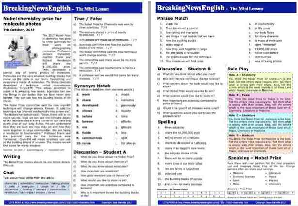 A 2-Page Mini-Lesson - Chemistry