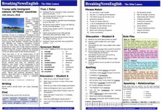 A 2-Page Mini-Lesson - Vulgar Language