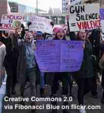 ESL lesson on U.S. students walking out of school to protest against gun violence.