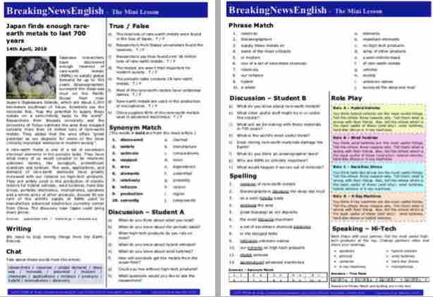 A 2-Page Mini-Lesson - Rare-Earth Metals