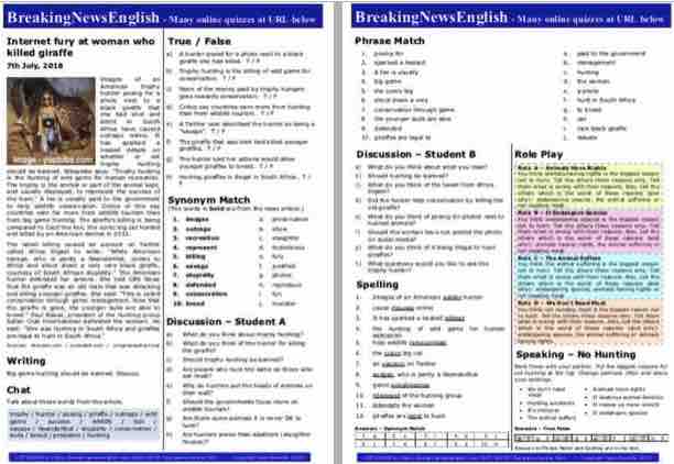 A 2-Page Mini-Lesson - Big Game Hunting