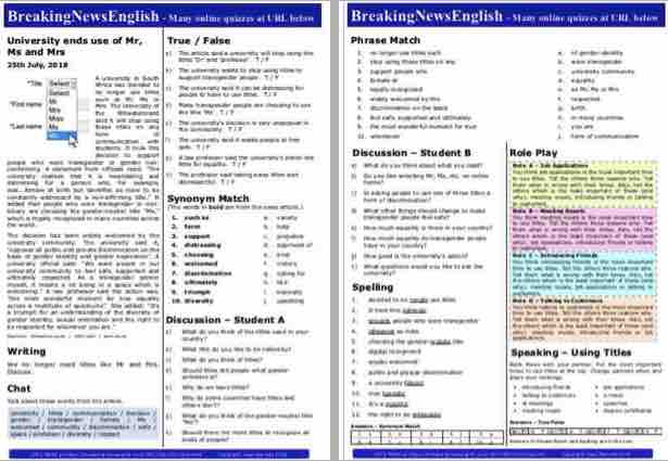 A 2-Page Mini-Lesson - Titles