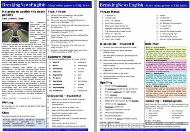 A 2-Page Mini-Lesson - Death Penalty