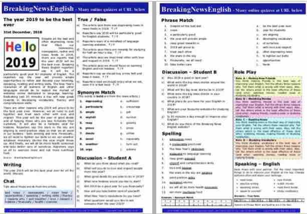 A 2-Page Mini-Lesson - 2019